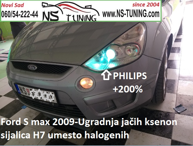 ford s max 2008 2009 2010 2011 godiste ugradnja jacih xenon led sijalica novi sad ns tuning led pozicije